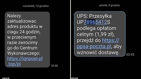 SMS o problemie z przesyłką? To oszustwo, policja ostrzega