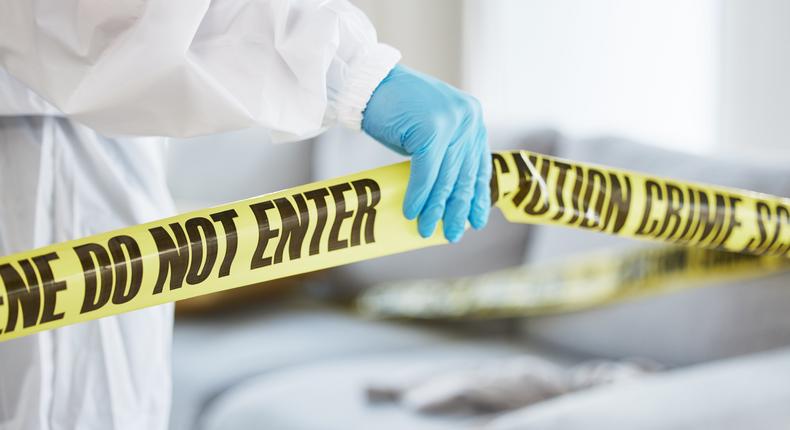 A stock image shows an investigator at a crime sceneJacob Wackerhausen/Getty Images