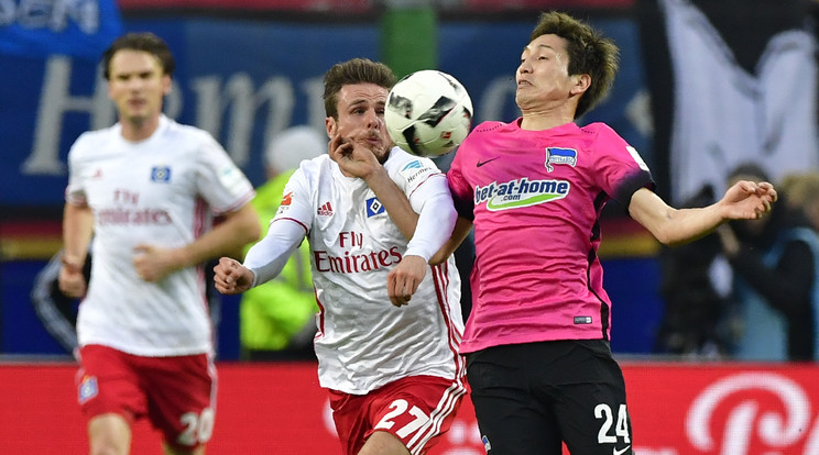 Vereséget szenvedett a Hertha a forduló zárómeccsén /Fotó: AFP
