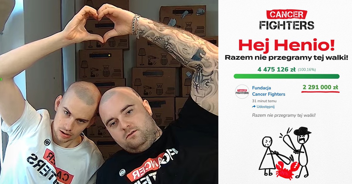 Historyczny stream Łatwoganga: 282 mln zł na walkę z białaczką