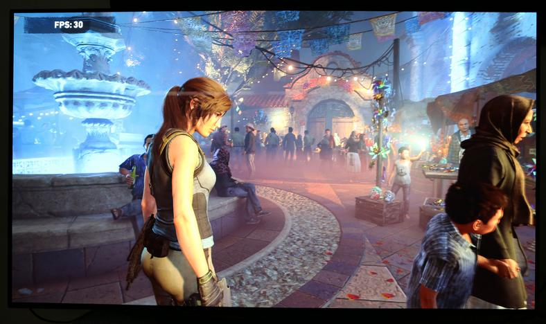 Gra Shadow of The Tomb Raider w trybie HDR na ekranie OLEDa B9