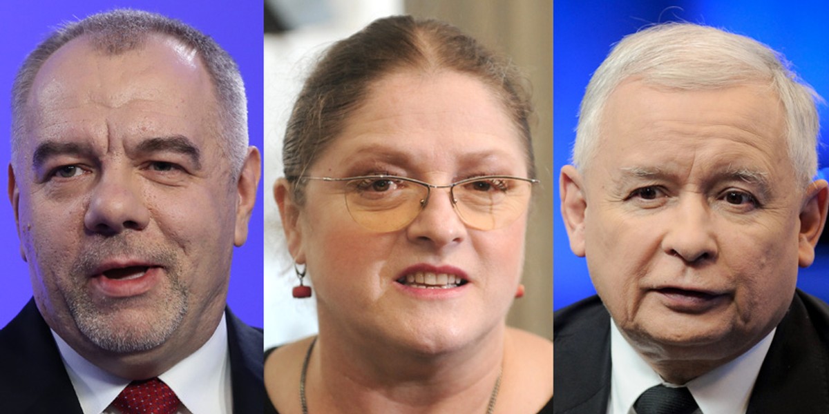 Jacek Sasin, Krystyna Pawłowicz, Jarosław Kaczyński