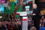 Prezes PiS Jarosław Kaczyński na Zgromadzeniu Wsi Polskiej w Przysusze, grudzień 2022 r.