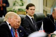 FILE PHOTO - Kushner sits alongside Trump and Ross as they prepare to meet with Saudi Arabia's King 