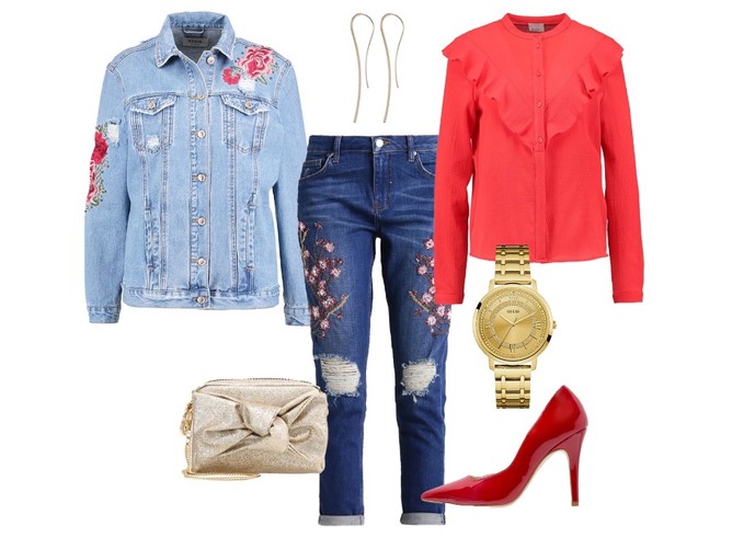 STYLIZACJE z kurtką dżinsową