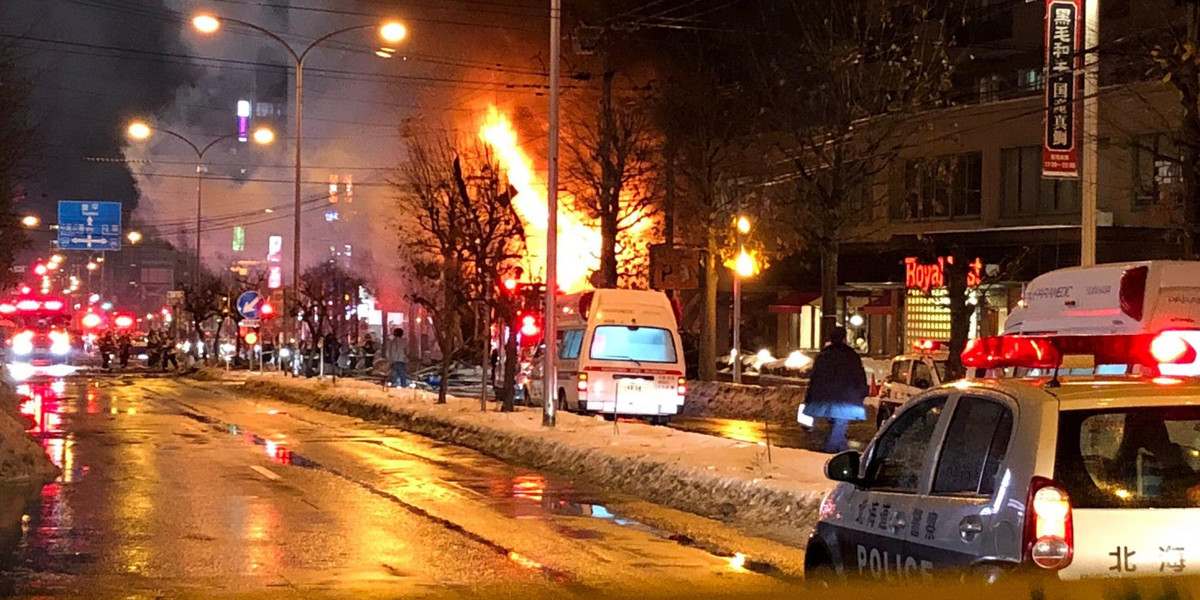 Wybuch w restauracji w Sapporo. Kilkadziesiąt osób rannych