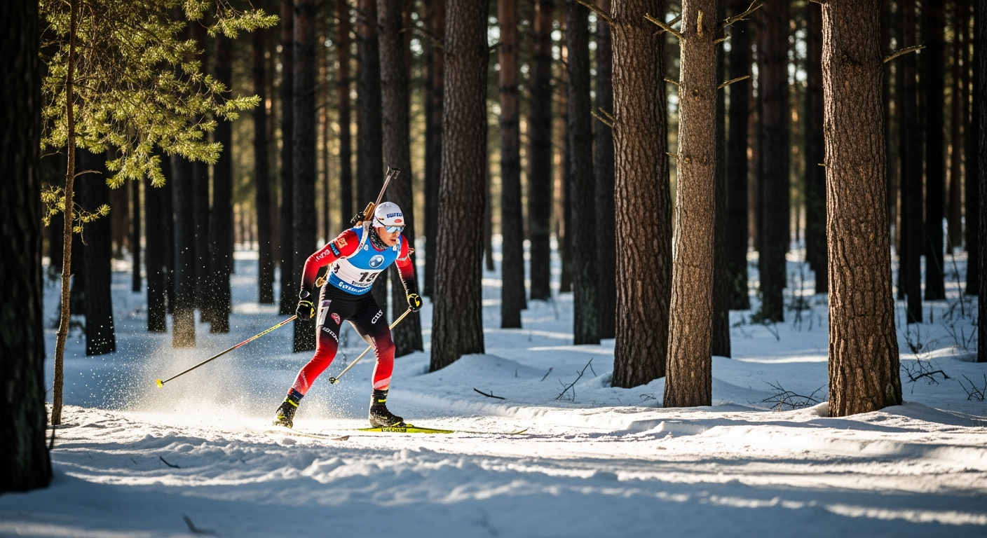 Fillon Maillet perd 15 secondes d'avance et laisse filer la victoire à Giacomel