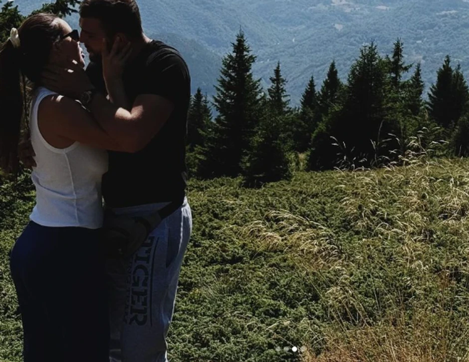 Veljko i Bogdana na planini