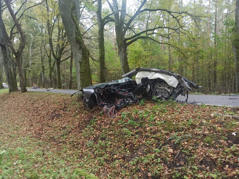 Wypadek na odcinku Orzechowo - Międzylesie
