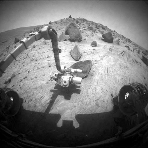 Pojazd Spirit Mars Rover na powierzchni Marsa, fot. AFP