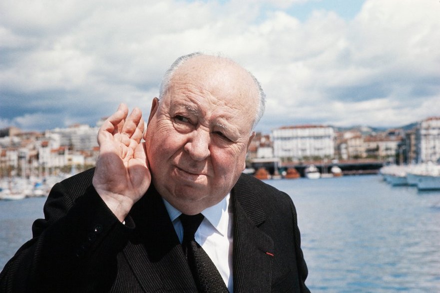 Alfred Hitchcock na festiwalu w Cannes w 1972 r.