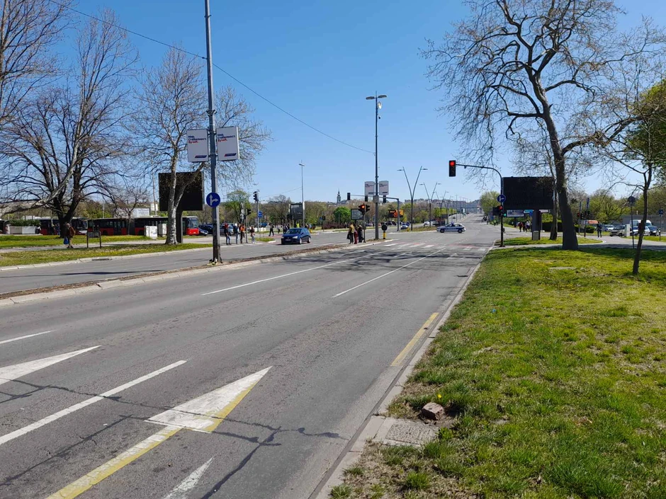 Prazne ulice kod TC Ušća