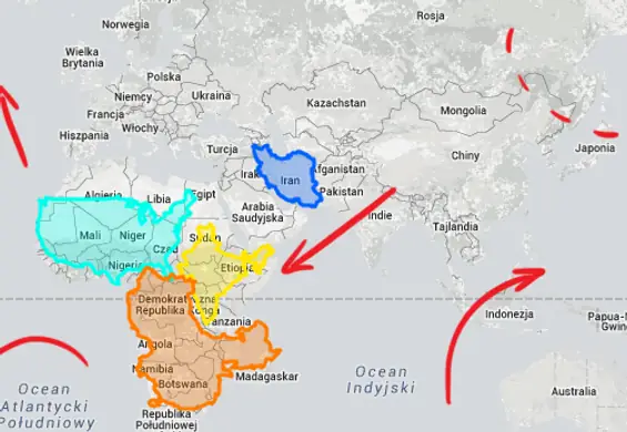 W tym atlasie możesz pozamieniać położeniem wszystkie kraje. Efekt namiesza ci w głowie