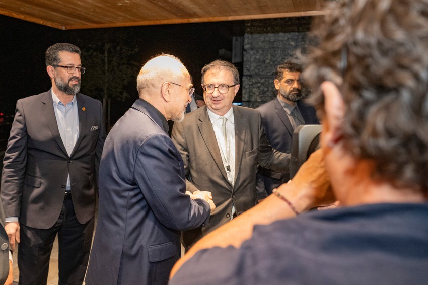 Predsednik Islamskog parlamenta Irana Mohamed Bager Kalibaf i švajcarski ambasador Volfgang Amadeus Bruelhart u odmaralištu Burgenštok