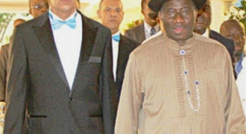 Senator Ben Murray-Bruce and former President, Goodluck Jonathan