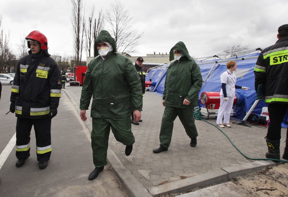 ŁÓDŻ SZPITAL KOPERNIKA ĆWICZENIA SŁUŻB RATOWNICZYCH