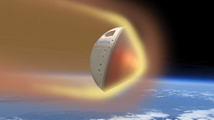 Nagranie wejścia w ziemską atmosferę. Kapsuła W-1 zarejestrowała podróż powrotną na Ziemię, fot. Varda Space Industries