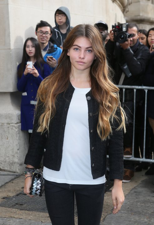 Thylane Blondeau na Paris Fashion Week jesienią 2015 r. 