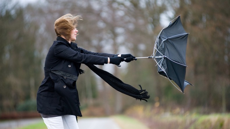 wiatr pogoda parasol