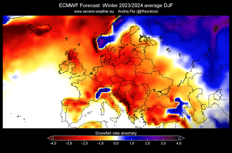 Zima najbardziej śnieżna ma być na północy Europy