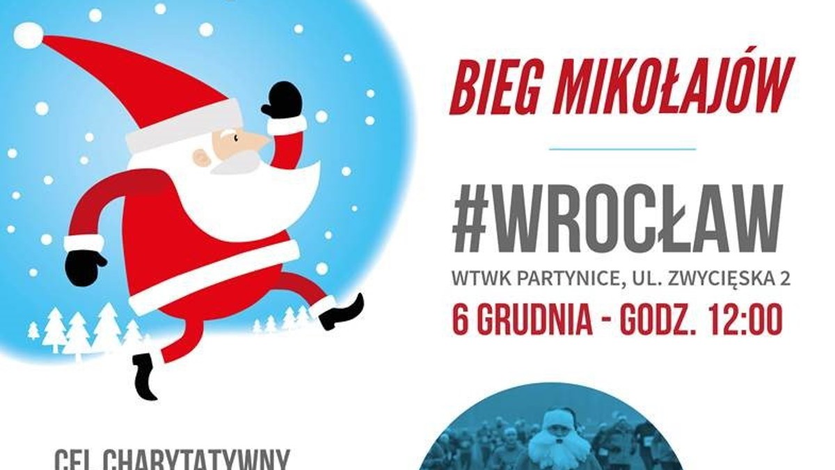 Już w najbliższą niedzielę, w Mikołajki, na wrocławskich Partynicach odbędzie się bieg Mikołajów. Cel jest szczytny. Za każde pokonane przez uczestników 10 kilometrów, sponsorzy przekażą na rzecz Fundacji "Na ratunek dzieciom z chorobą nowotworową" 10 złotych. W imprezie charytatywnej może wystartować tysiąc osób.