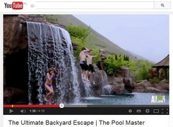 Wodospady, rzeka i miejsce do nurkowania w ... prywatnym basenie [WIDEO]