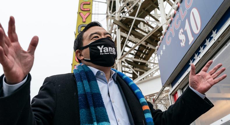 New York City Democratic mayoral candidate Andrew Yang.
