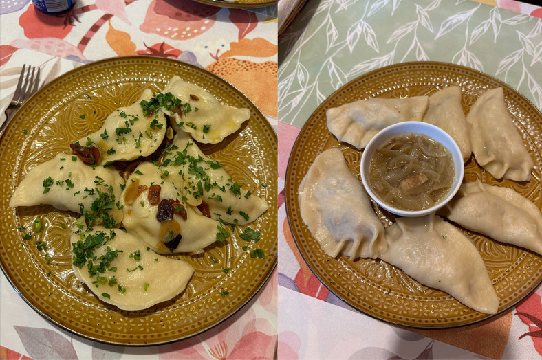 Zamówione pierogi w restauracji "Malowane pierogi" w Łomży