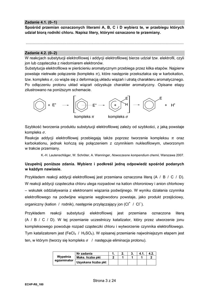 Matura rozszerzona z chemii 2021 - arkusze egzaminacyjne