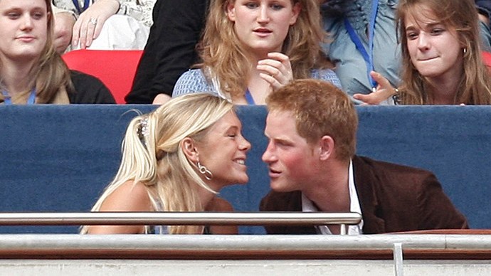 Wimbledon 2007, na snímke princ Harry a Chelsy Davy