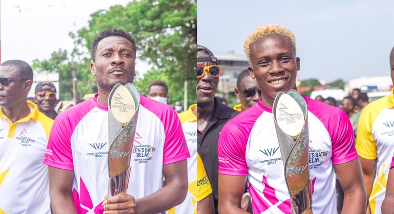 Asamoah Gyan, Samuel Takyi receive Queen’s Baton as parade continues