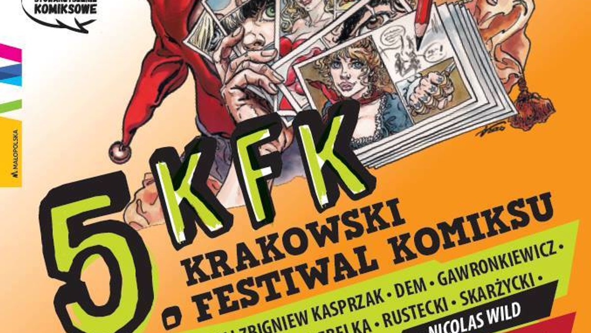 Zbliża się V edycja Krakowskiego Festiwalu Komiksu. Święto miłośników graficznych opowieści odbędzie się 18-20 marca 2016 r. w Artetece Wojewódzkiej Biblioteki Publicznej przy ul. Rajskiej 12. Festiwal zaszczycą swoją obecnością Artur Wróblewski i Marcin Rustecki z legendarnego wydawnictwa TM-Semic.