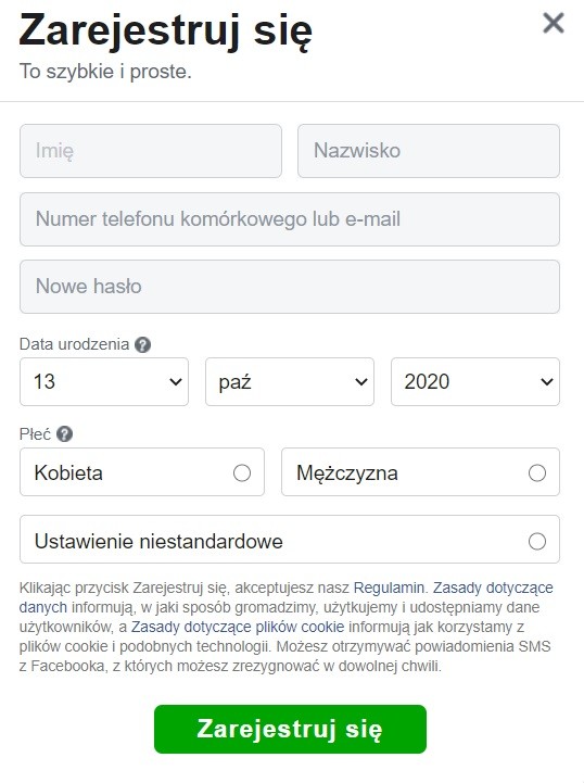 Jak Założyć Konto Na Facebooku Krok Po Kroku Kobieta 1107