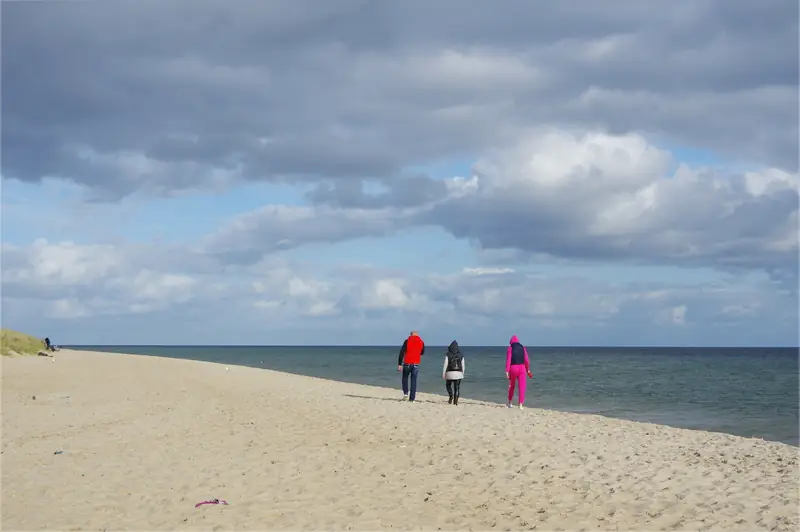 Plaża na cyplu na Helu.