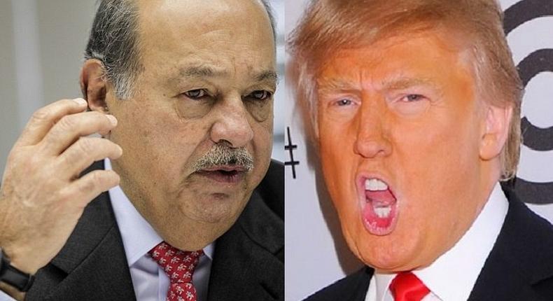 Carlos Slim and Donald Trump