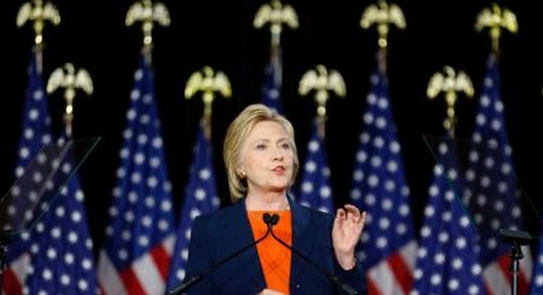 U.S. Democratic presidential candidate Hillary Clinton delivers a speech on national security in San Diego, California, United States June 2, 2016.