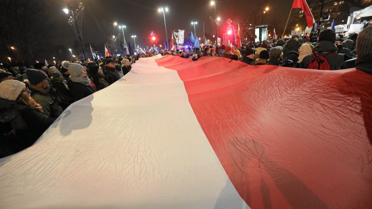 Warszawa. Protest w obronie sędziów