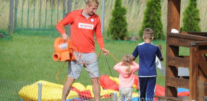 Tak Glik wypoczywa z rodziną na Mazurach