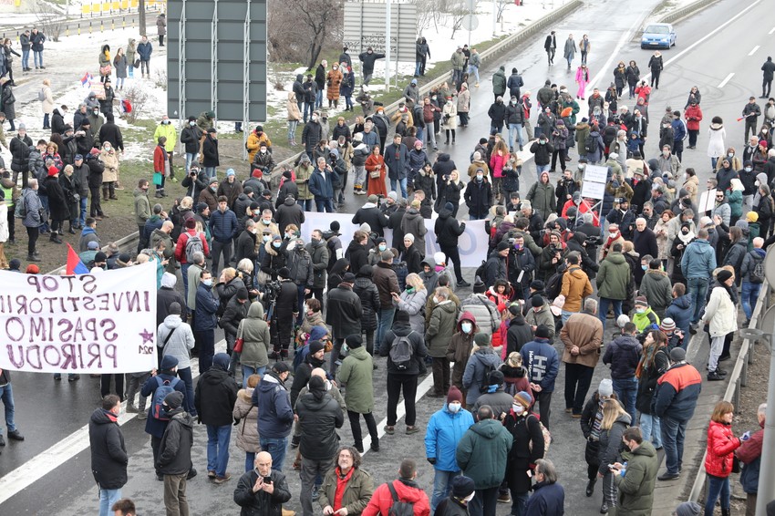 Eko protest kod Centra Sava