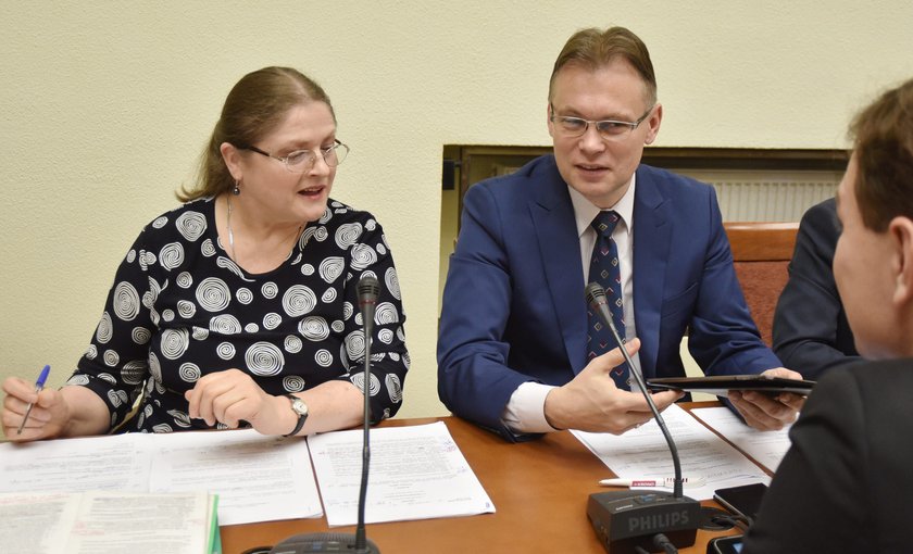 Krystyna Pawłowicz i Arkadiusz Mularczyk