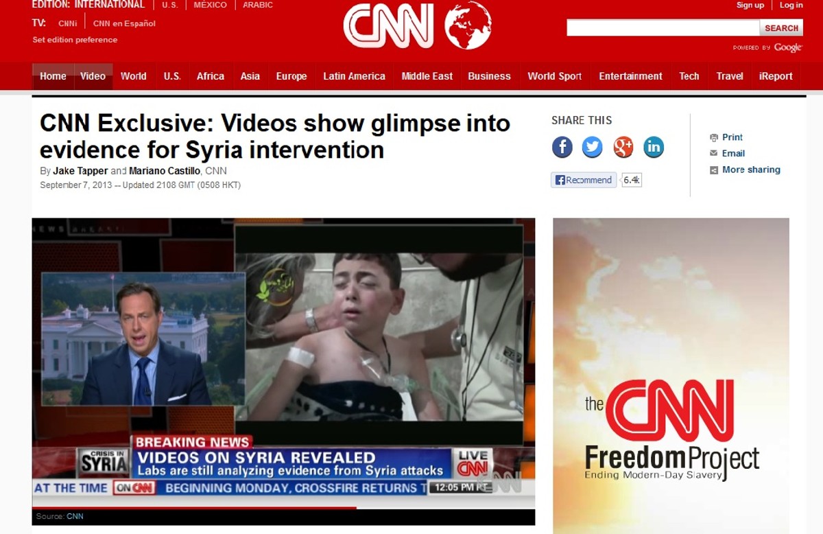 Nagrania z Syrii, opublikowane przez CNN