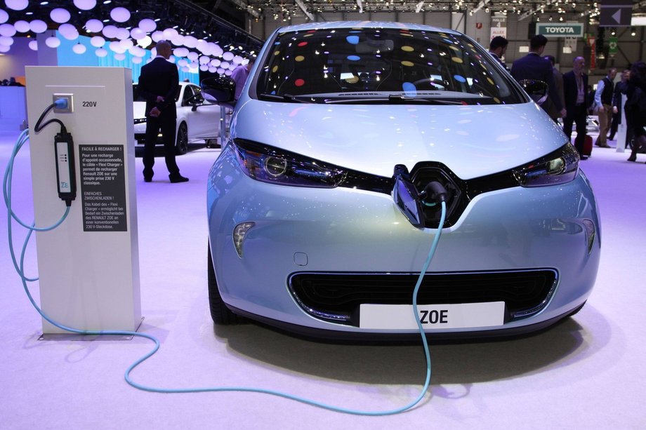 Renault Zoe podczas targów motoryzacyjnych w Genewie