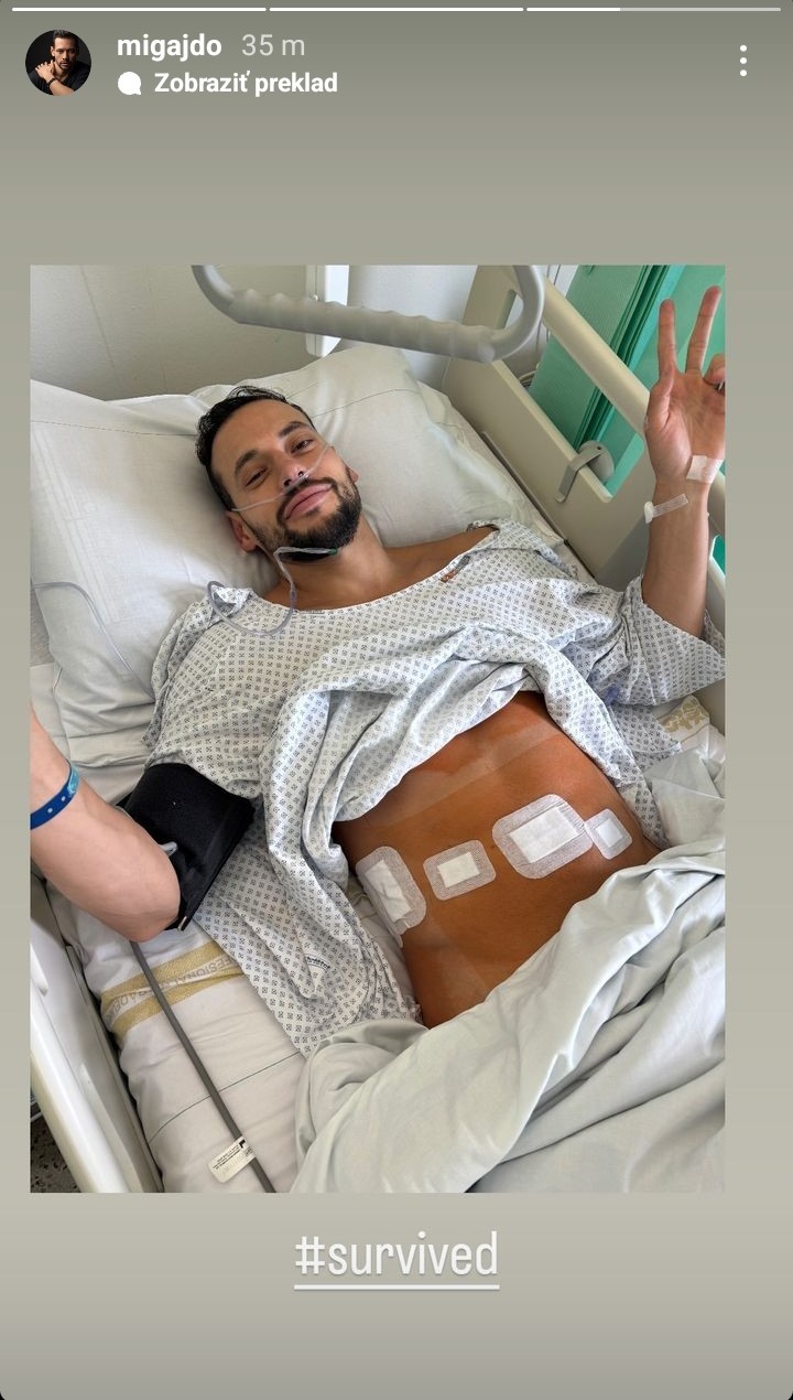 Michal Gajdošech mal pruh, ktorý mu operovali.