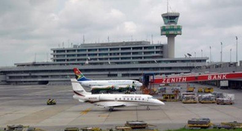 50 passengers unhurt as aircraft skids off Lagos airport runway.