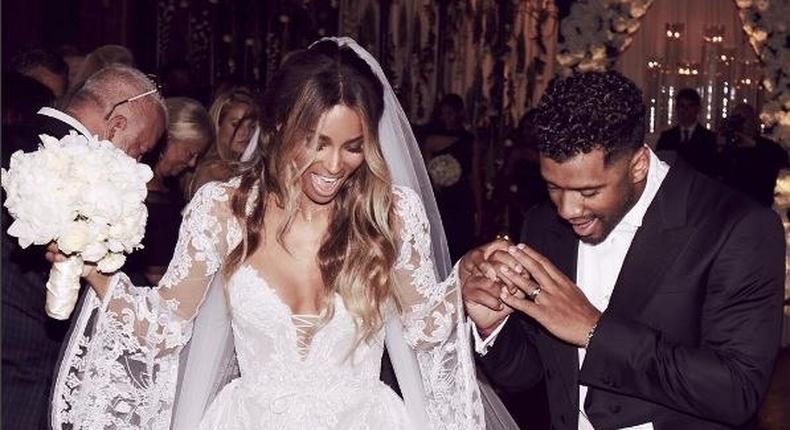 First photo from Ciara and Russell Wilson's wedding