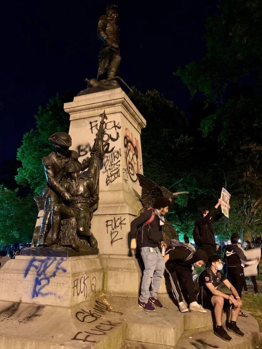 Zdewastowano pomnik Kościuszki przed Białym Domem