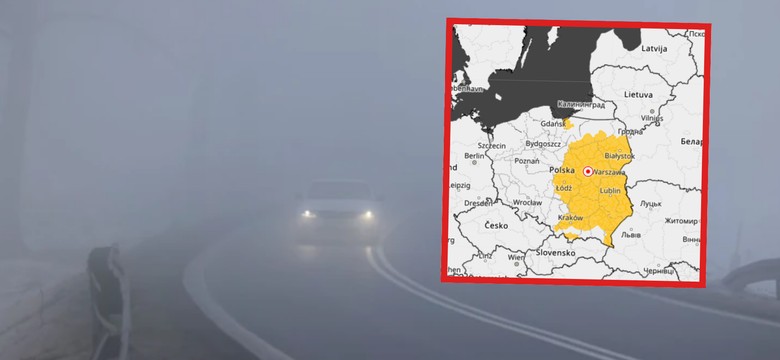 IMGW ostrzega: Gęste mgły sparaliżują część Polski