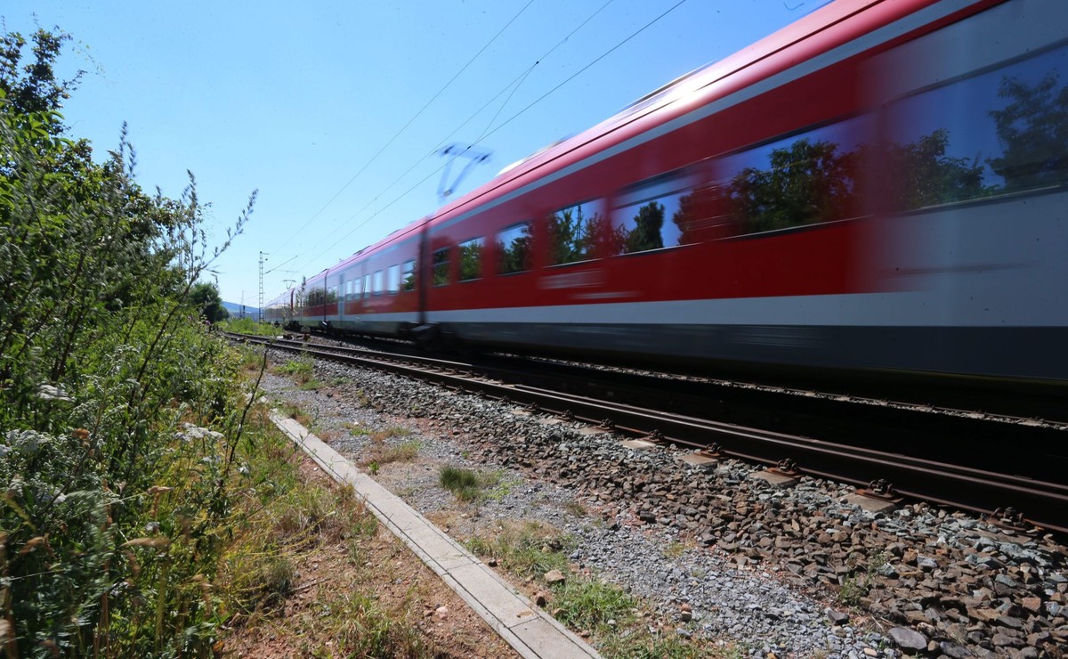 Pociąg regionalny w Niemczech