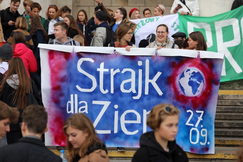 Młodzieżowy Strajk Klimatyczny w Warszawie