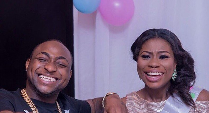 Davido and Sophia at her baby shower. Good times.